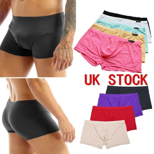 Men ice silk boxer briefs - silk,