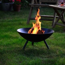 Round fire pit bowl bbq - fire,