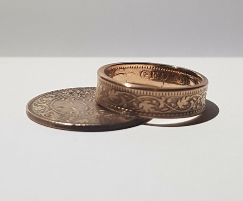 Hand crafted copper - anna, coin