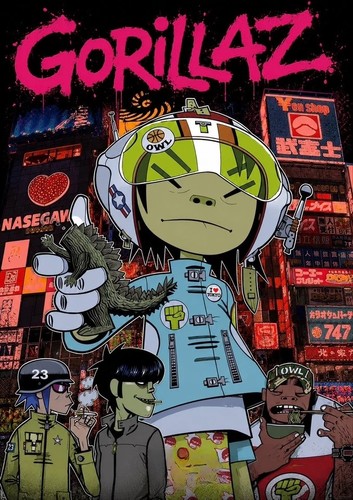 Gorillaz poster - gorillaz,