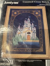 Counted Cross Stitch Kit Janlynn Wizard's Castle #157-20 Vintage Kit  Complete.