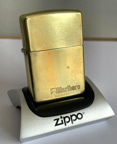 Vintage solid brass zippo - vintage,