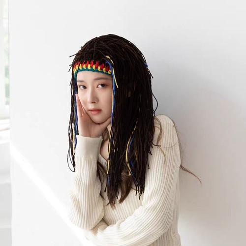 Long dreadlocks knitted hats - knitted,