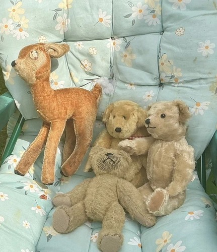 Four soft toys - four, toys.