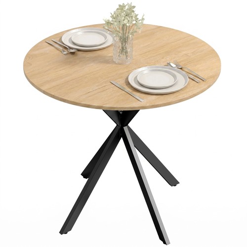 Homcom 80cm round dining - round,