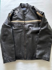 Peter Werth Genuine Black Leather Jacket Size XXL