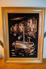 Vintage 70s black velvet - 70s,
