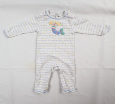 Albetta Premium Baby Girls 3-6 Months (3-6M) Crochet Mermaid Long Sleeve Sleeper