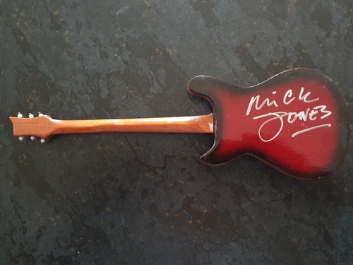 Mick jones signed miniature - mick,