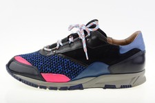 Lanvin Runner Low Top Black/Blue/Pink Unisex Men's Trainers Size UK 6