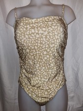 Gorgeous green cream PRIMARK Maternity swimming bathing costume suit size 14