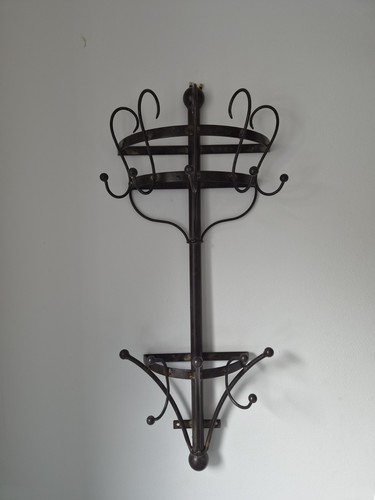 Vintage metal hat coat rack - metal,