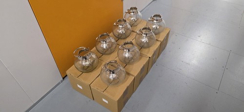 Clear glass lanterns - x,