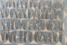 Reclaimed 8cm Deep Prong Metal Curtain Pinch Pleat Hooks Galvanised Curtain Clip