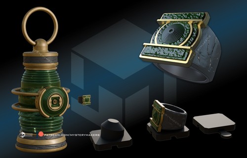Green lantern ring - and,