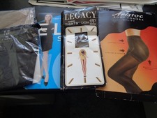4PAIRS OF TIGHTS-1 PAIR OF SUPPORT STOCKINGS. S/M