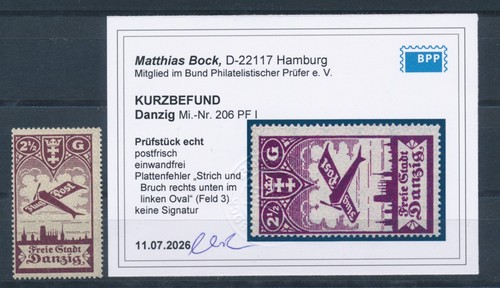 Gdansk gulden airmail - gdansk, 1/2