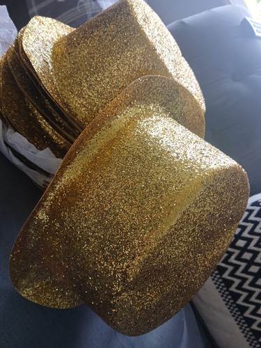 Job lot 22x gold glitter - job, top