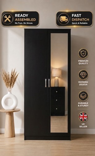 Ready assembled door black - 2,