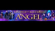 2 x Personalised Descendants 3 Birthday Banners
