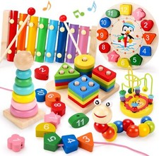 REMOKING 6 Pcs Baby Wooden