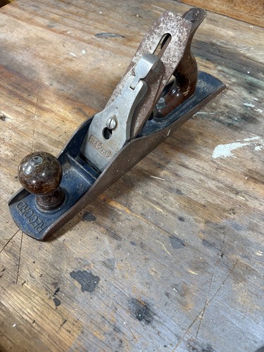 Vintage record wood - record, plane