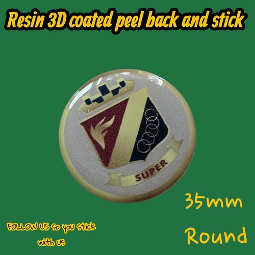 Super vintage resin domed - super,