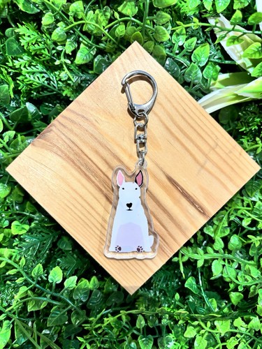 Bull terrier dog - terrier, keyring