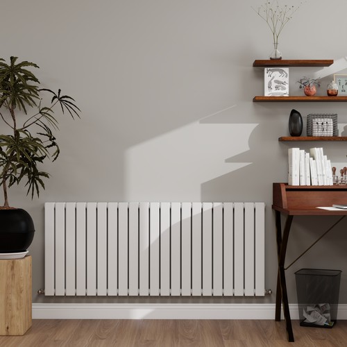 White radiator flat panel - white,
