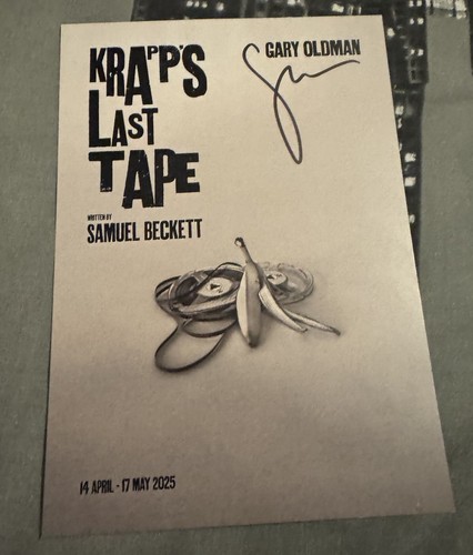 Gary oldman signed krapps - signed,