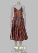 Zac Posen Silk Midi Dress |