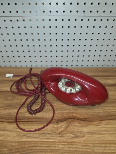 Vintage red genie telephone - vintage, bt