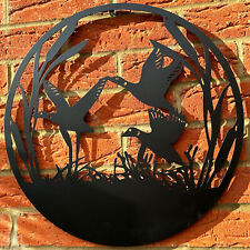 Flying Ducks Garden Wall Art