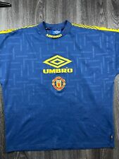 Original Authentic Umbro Manchester United 1990s Training Shirt Mens Extra Large