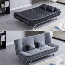 Modern Sofa Bed Recliner Single Double Sleeper Luxury Couch Settee Chair Fabric