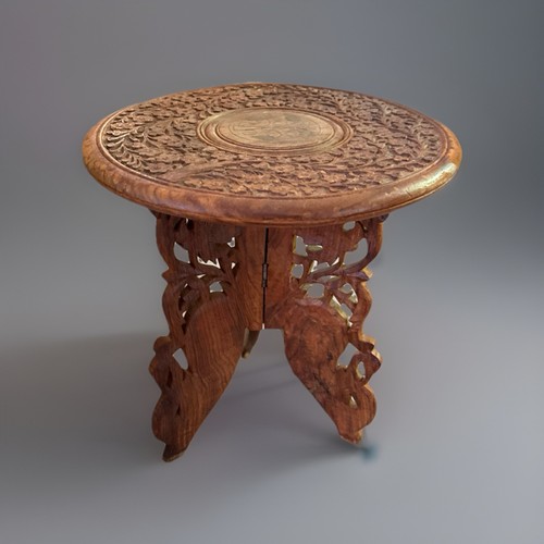 Vtg hand carved - carved, floral
