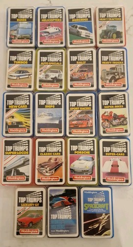 Top trumps playing cards - playing, 19