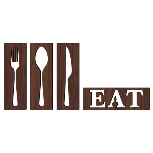 Set eat sign kitchen - set,