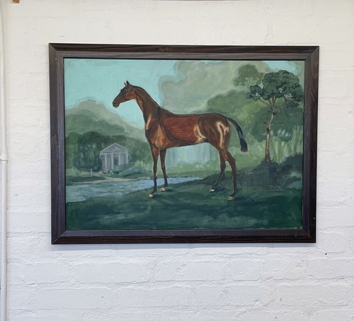 Oil painting horse - oil,