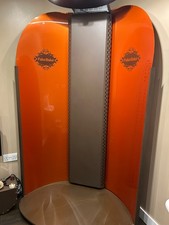 spray tan booth with extraction and lights , good condition .