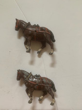 Vintage lead farmyard animals - 2 horses