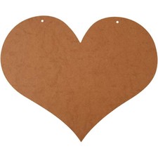 Large MDF Wooden Love Heart