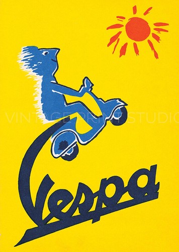 Italian motor scooter vespa - italian,