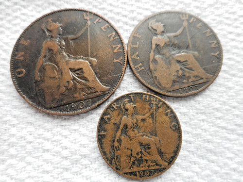 Job lot 1907 edward vii - job,