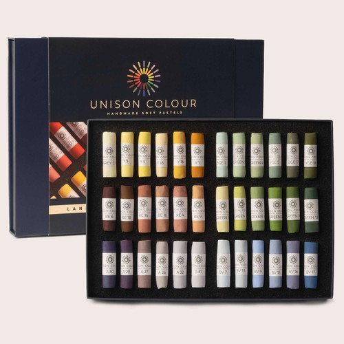 Unison pastel landscape - pastel,