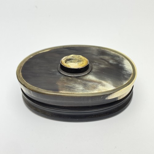 Antique horn oval - antique, box