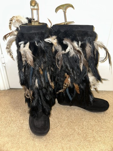 Ash black suede rabbit - ash, and