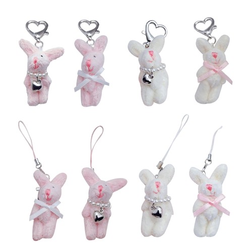 Plush rabbit keychain - plush, fashion
