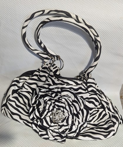 Flower zebra hand bag - flower,