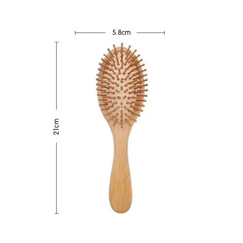 Natural bamboo hair brush - bamboo,